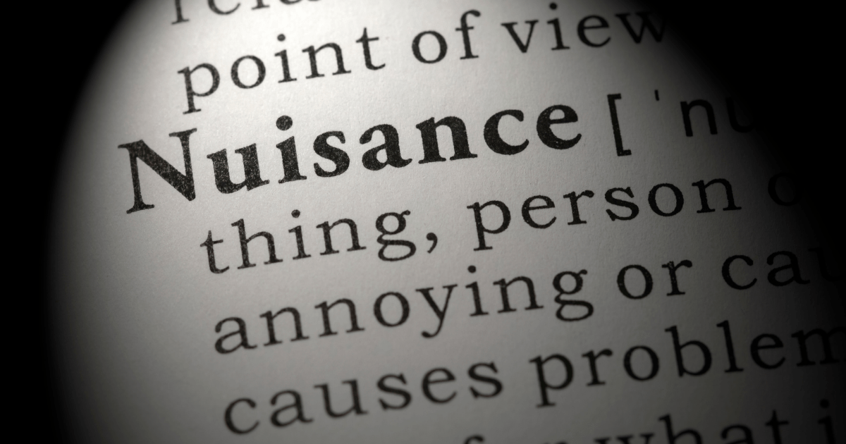 What Is The Legal Definition Of A Public Nuisance