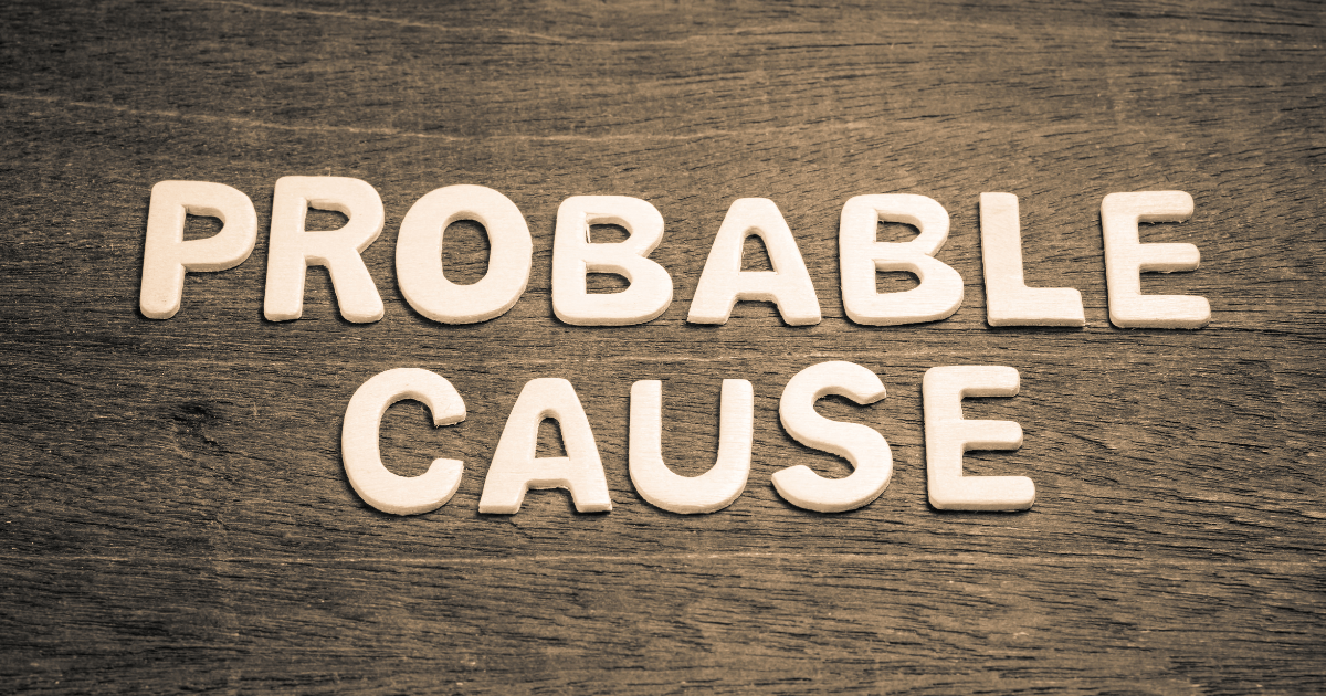 Probable Cause By Wooden Text 3 